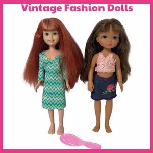 VINTAGE Barbie Y2K Doll Lot 2004 Wee 3 Friends Lila 4-Ever Best Friends Calista